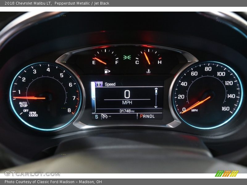 Pepperdust Metallic / Jet Black 2018 Chevrolet Malibu LT