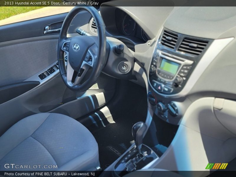 Century White / Gray 2013 Hyundai Accent SE 5 Door