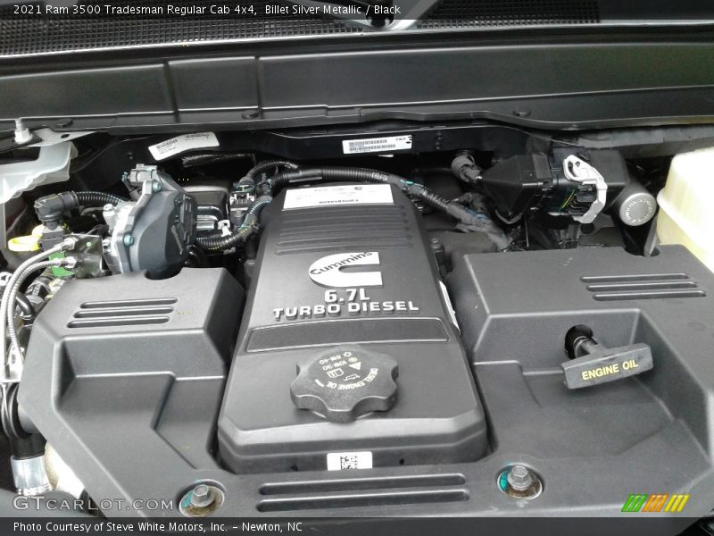  2021 3500 Tradesman Regular Cab 4x4 Engine - 6.7 Liter OHV 24-Valve Cummins Turbo-Diesel Inline 6 Cylinder