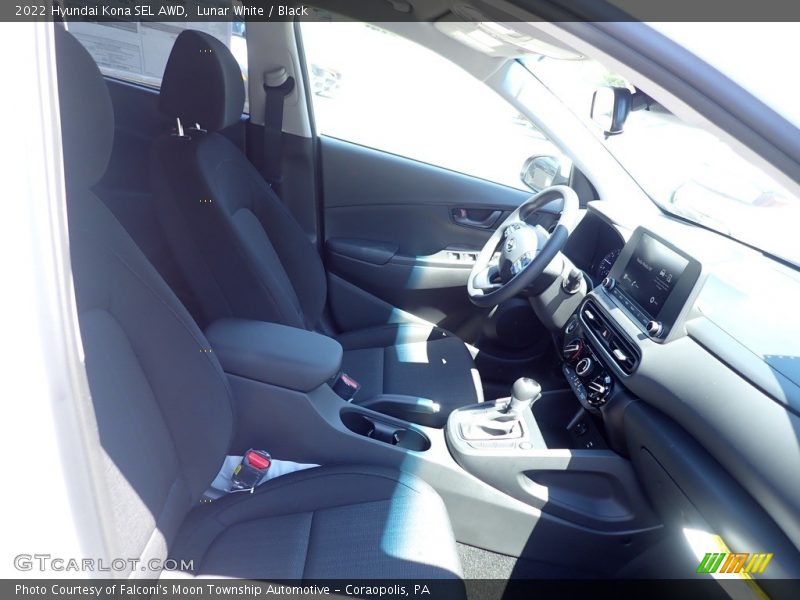 Lunar White / Black 2022 Hyundai Kona SEL AWD