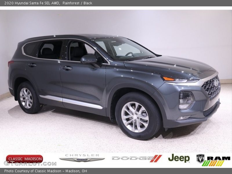 Rainforest / Black 2020 Hyundai Santa Fe SEL AWD