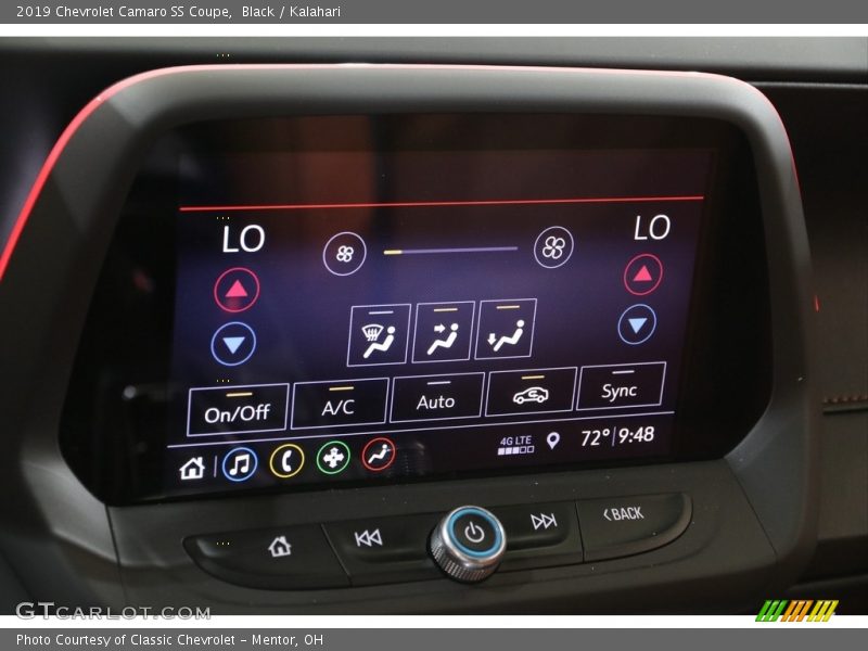 Controls of 2019 Camaro SS Coupe
