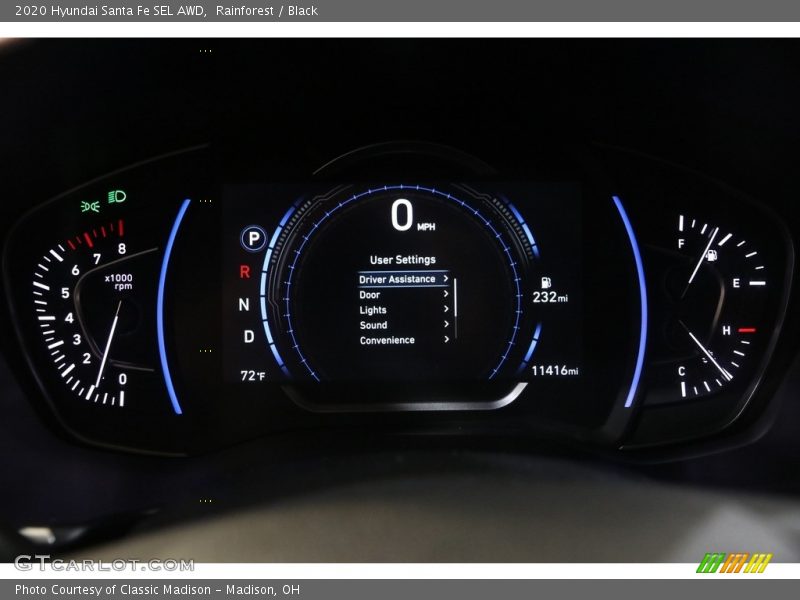 Rainforest / Black 2020 Hyundai Santa Fe SEL AWD