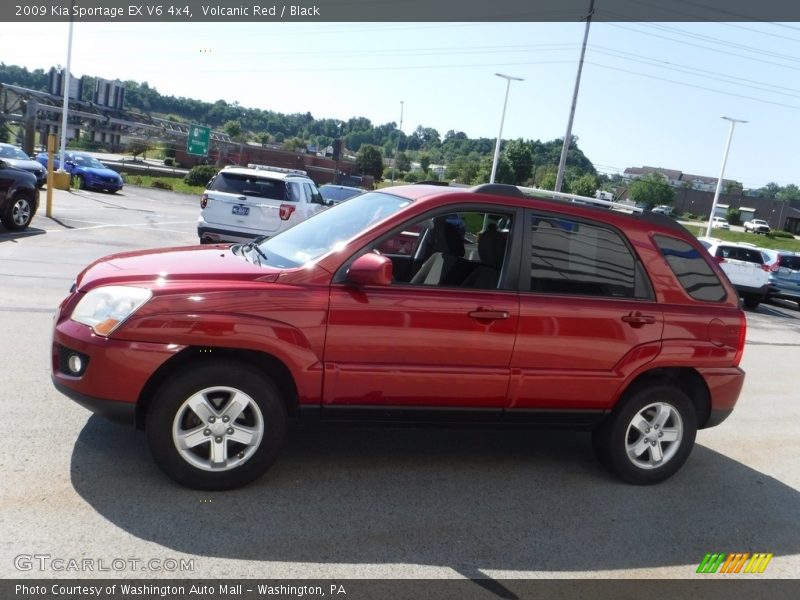 Volcanic Red / Black 2009 Kia Sportage EX V6 4x4