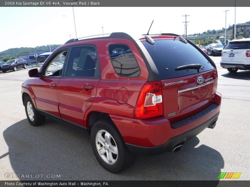 Volcanic Red / Black 2009 Kia Sportage EX V6 4x4