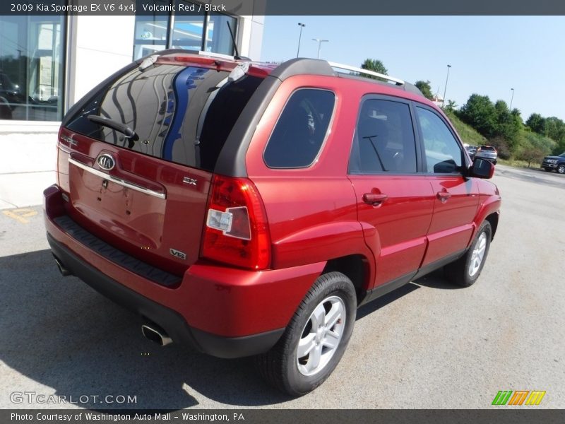 Volcanic Red / Black 2009 Kia Sportage EX V6 4x4