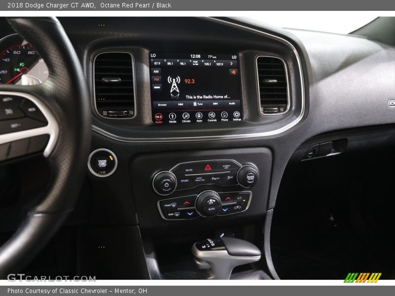 Octane Red Pearl / Black 2018 Dodge Charger GT AWD