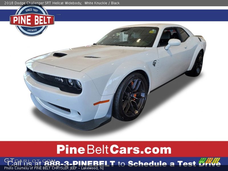 White Knuckle / Black 2018 Dodge Challenger SRT Hellcat Widebody