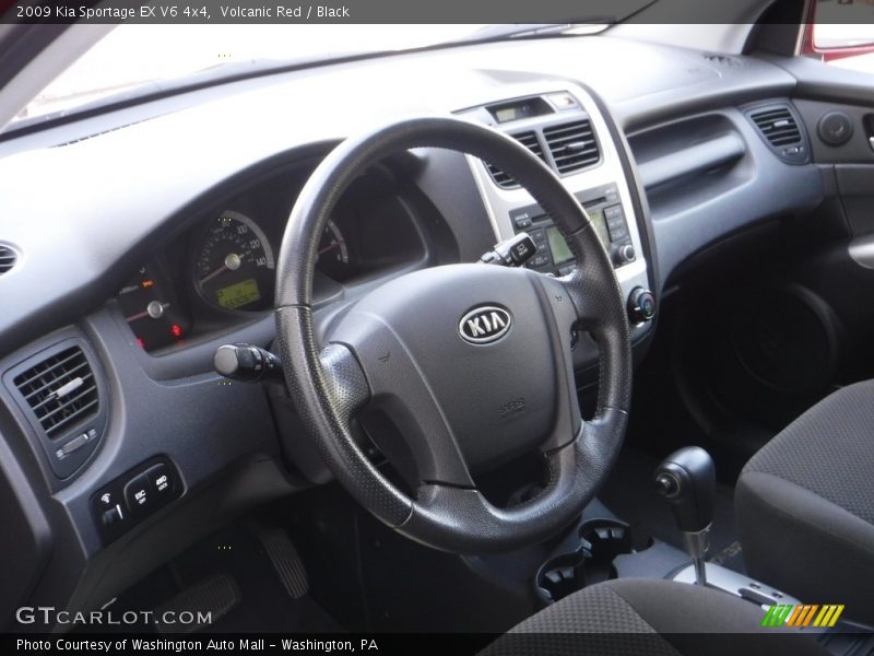 Volcanic Red / Black 2009 Kia Sportage EX V6 4x4