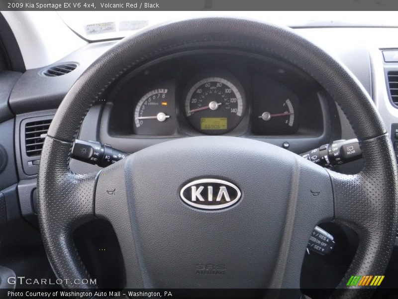 Volcanic Red / Black 2009 Kia Sportage EX V6 4x4