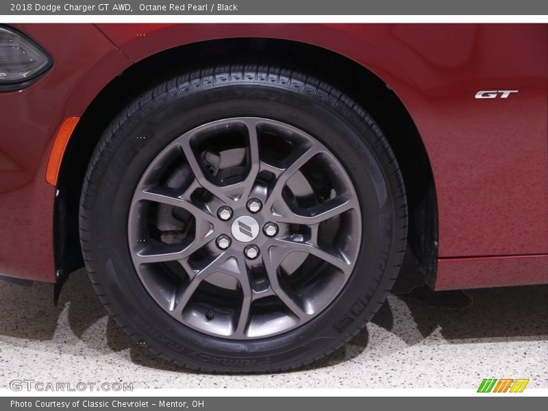 Octane Red Pearl / Black 2018 Dodge Charger GT AWD