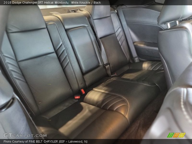 Rear Seat of 2018 Challenger SRT Hellcat Widebody