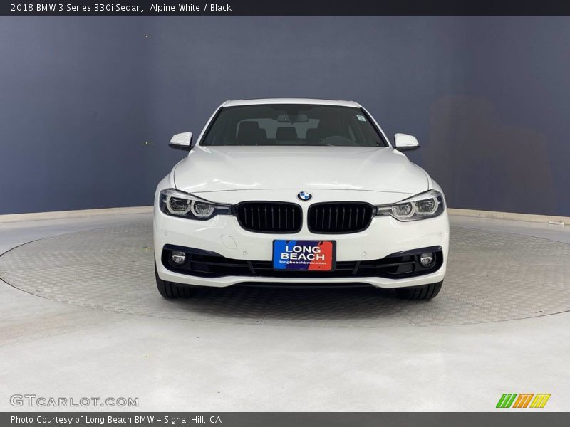 Alpine White / Black 2018 BMW 3 Series 330i Sedan