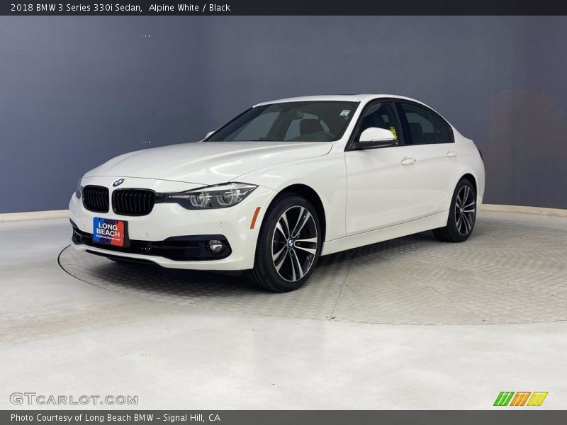 Alpine White / Black 2018 BMW 3 Series 330i Sedan