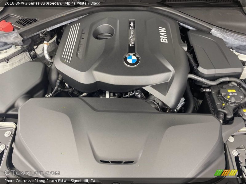 Alpine White / Black 2018 BMW 3 Series 330i Sedan