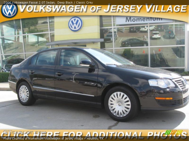 Deep Black / Classic Grey 2006 Volkswagen Passat 2.0T Sedan