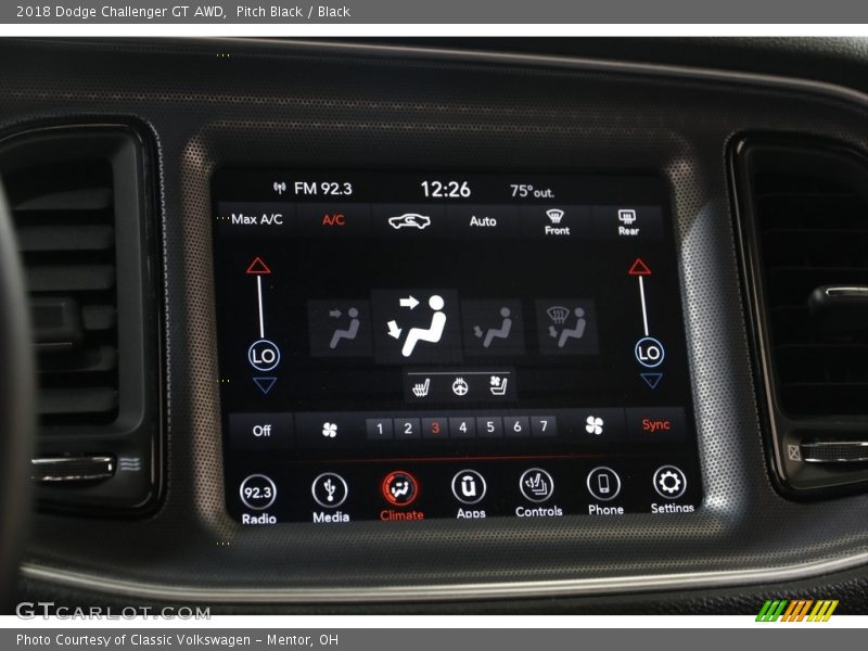 Pitch Black / Black 2018 Dodge Challenger GT AWD