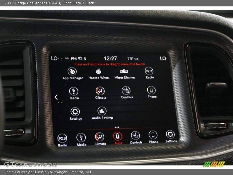 Pitch Black / Black 2018 Dodge Challenger GT AWD