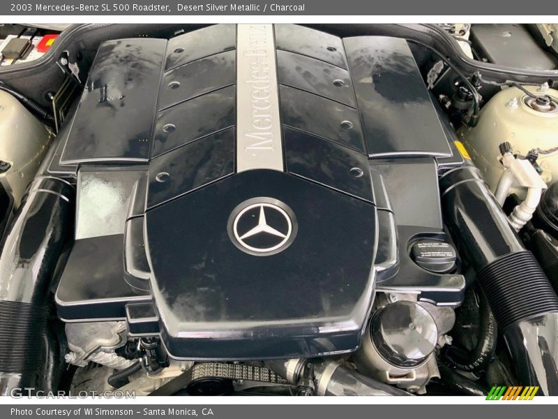 Desert Silver Metallic / Charcoal 2003 Mercedes-Benz SL 500 Roadster