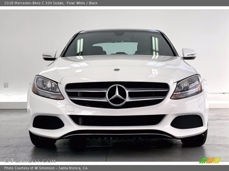 Polar White / Black 2018 Mercedes-Benz C 300 Sedan