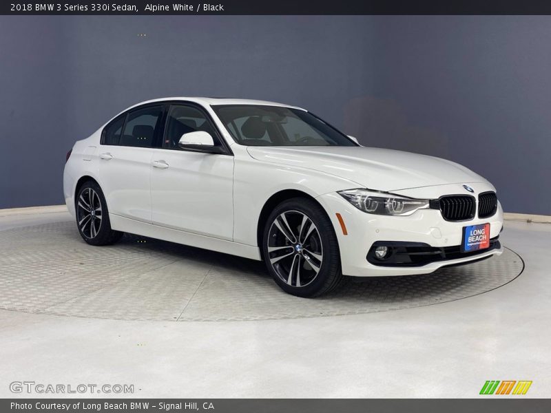 Alpine White / Black 2018 BMW 3 Series 330i Sedan