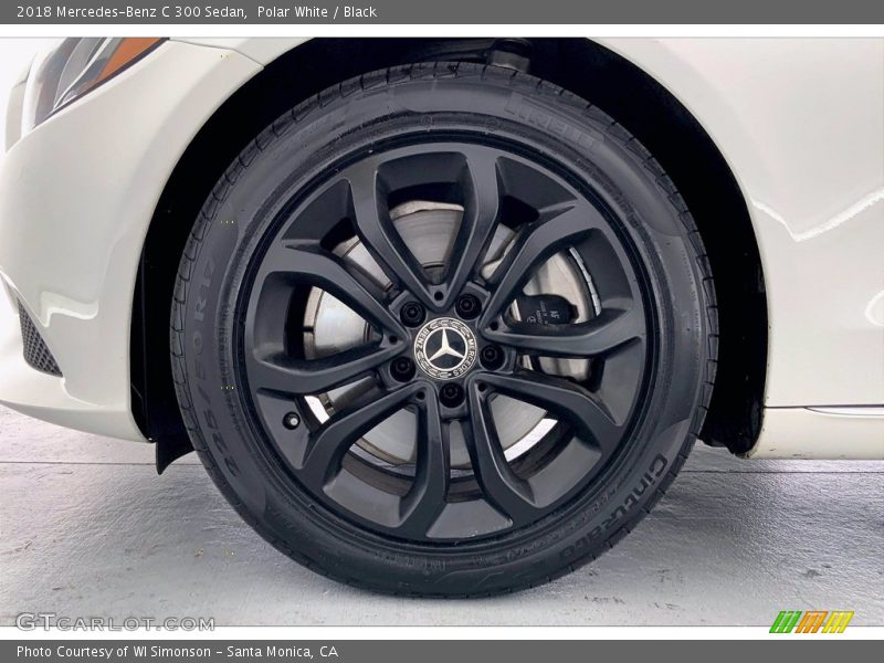 Polar White / Black 2018 Mercedes-Benz C 300 Sedan