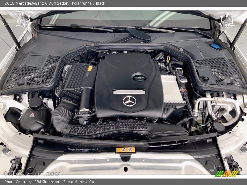 Polar White / Black 2018 Mercedes-Benz C 300 Sedan