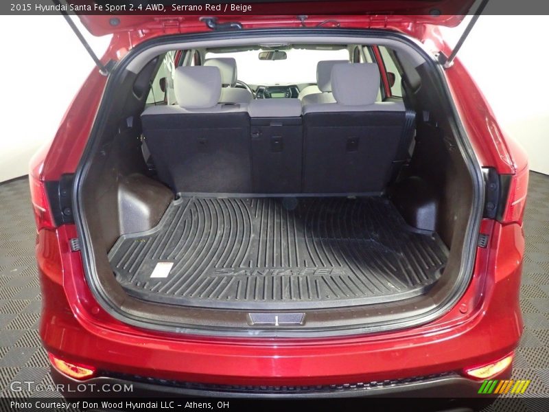 Serrano Red / Beige 2015 Hyundai Santa Fe Sport 2.4 AWD