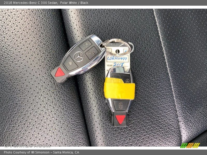 Polar White / Black 2018 Mercedes-Benz C 300 Sedan