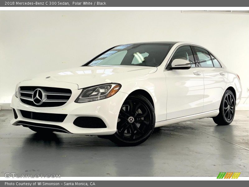 Polar White / Black 2018 Mercedes-Benz C 300 Sedan