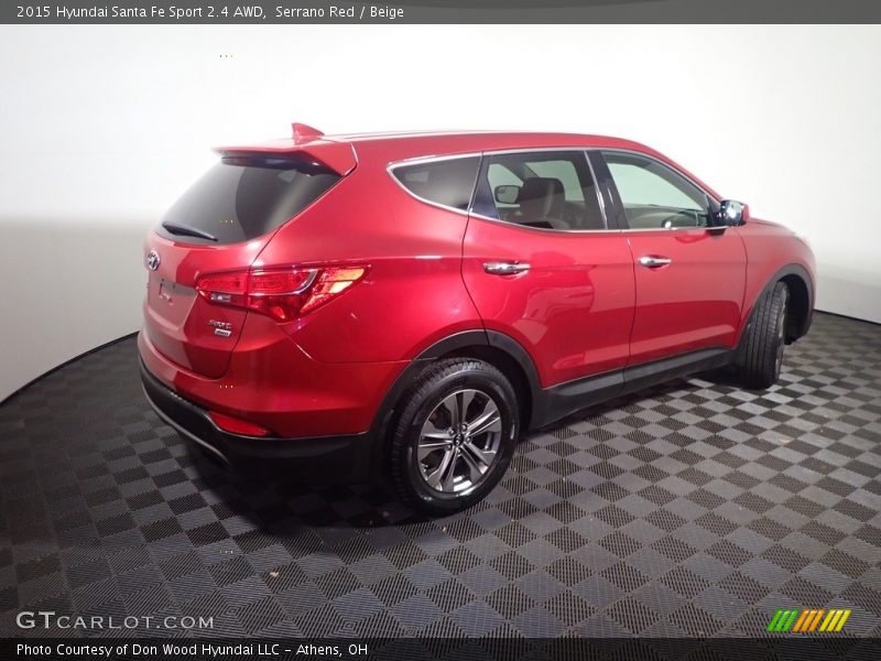 Serrano Red / Beige 2015 Hyundai Santa Fe Sport 2.4 AWD