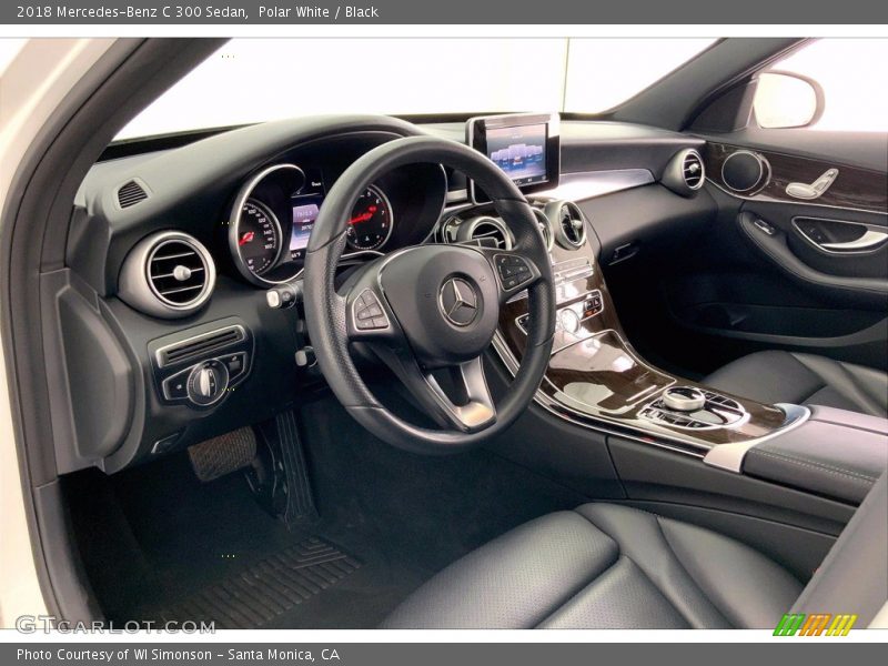 Polar White / Black 2018 Mercedes-Benz C 300 Sedan