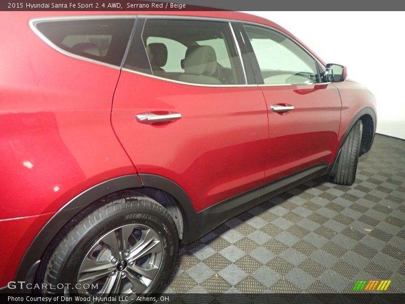 Serrano Red / Beige 2015 Hyundai Santa Fe Sport 2.4 AWD