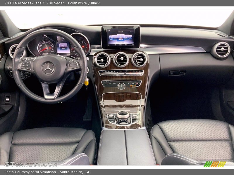 Polar White / Black 2018 Mercedes-Benz C 300 Sedan