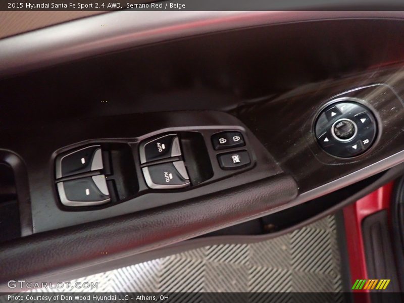 Serrano Red / Beige 2015 Hyundai Santa Fe Sport 2.4 AWD