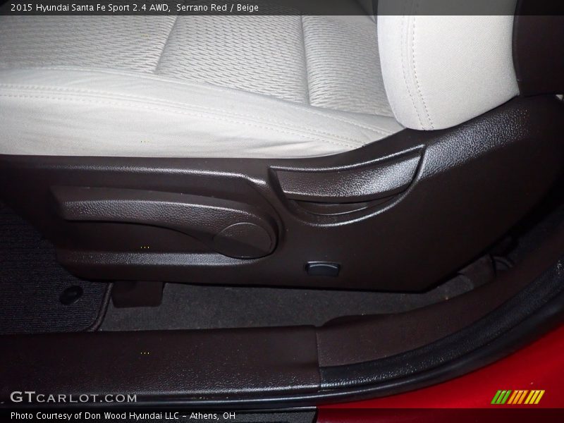 Serrano Red / Beige 2015 Hyundai Santa Fe Sport 2.4 AWD