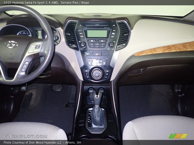 Serrano Red / Beige 2015 Hyundai Santa Fe Sport 2.4 AWD