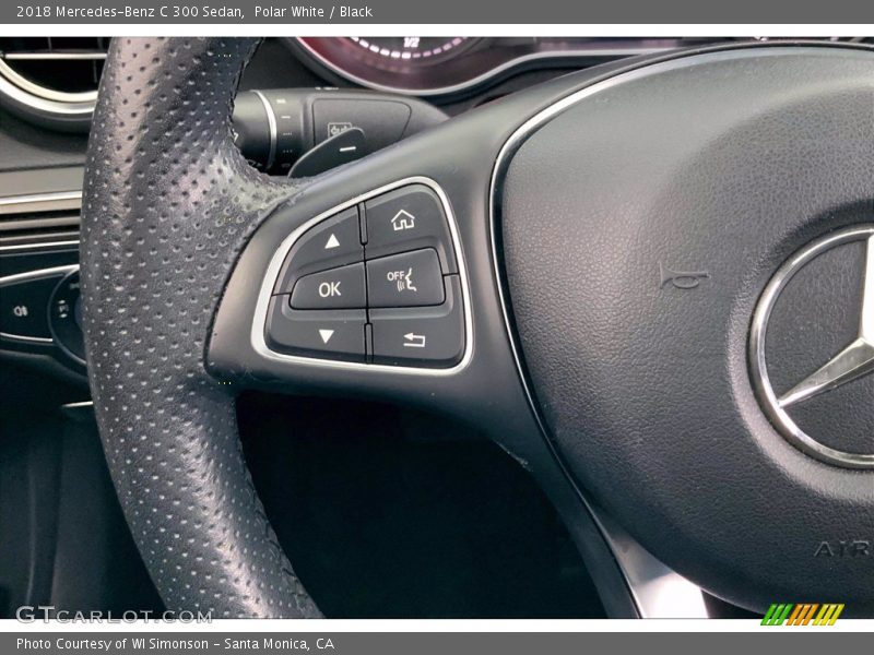 Polar White / Black 2018 Mercedes-Benz C 300 Sedan