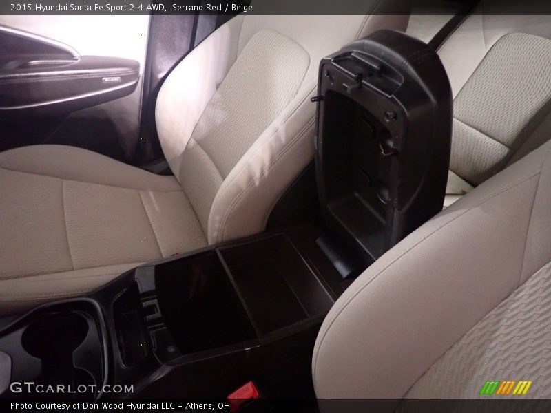 Serrano Red / Beige 2015 Hyundai Santa Fe Sport 2.4 AWD