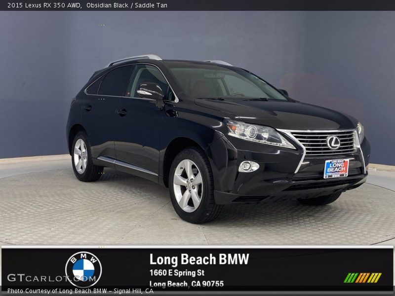 Obsidian Black / Saddle Tan 2015 Lexus RX 350 AWD