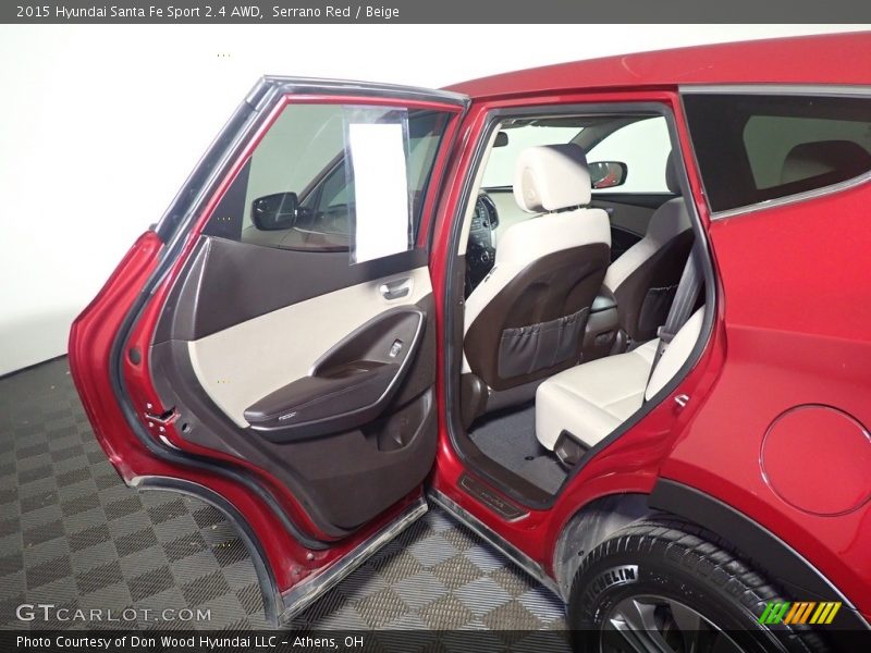 Serrano Red / Beige 2015 Hyundai Santa Fe Sport 2.4 AWD