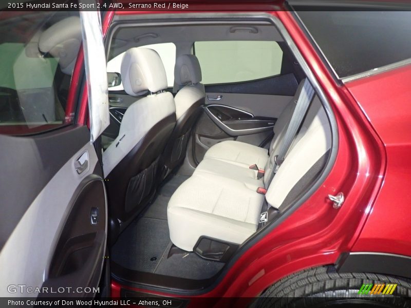 Serrano Red / Beige 2015 Hyundai Santa Fe Sport 2.4 AWD