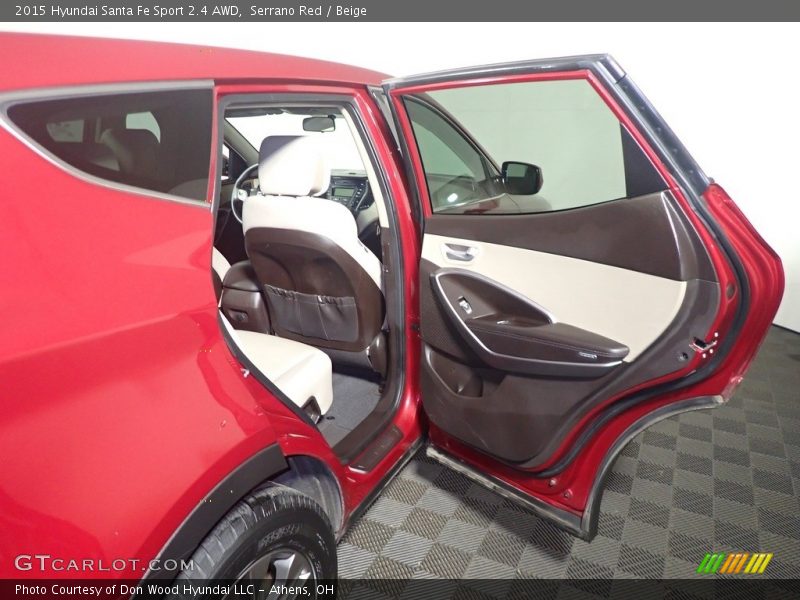 Serrano Red / Beige 2015 Hyundai Santa Fe Sport 2.4 AWD