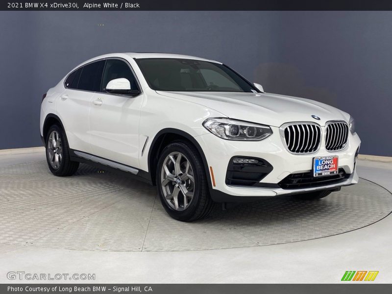 Alpine White / Black 2021 BMW X4 xDrive30i