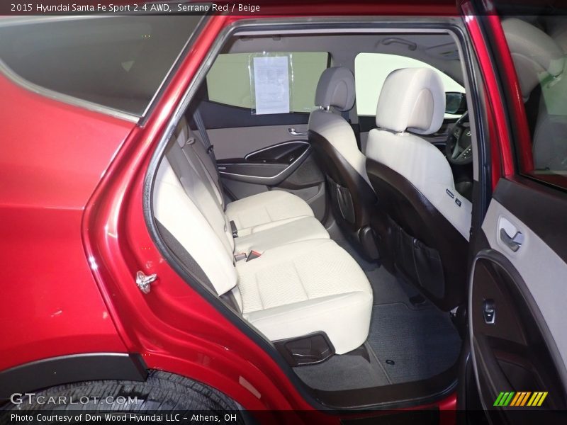 Serrano Red / Beige 2015 Hyundai Santa Fe Sport 2.4 AWD