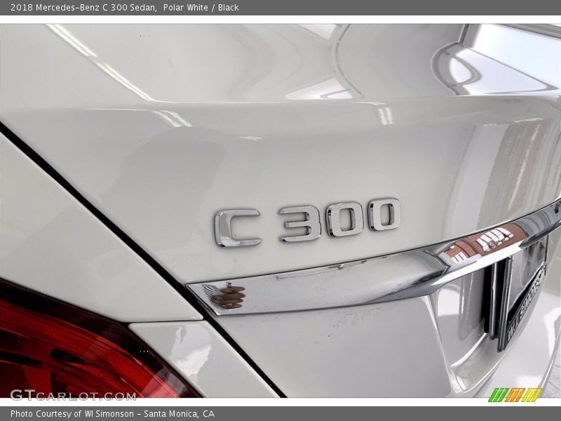 Polar White / Black 2018 Mercedes-Benz C 300 Sedan