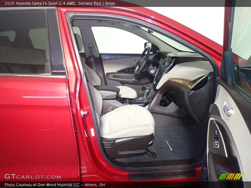 Serrano Red / Beige 2015 Hyundai Santa Fe Sport 2.4 AWD