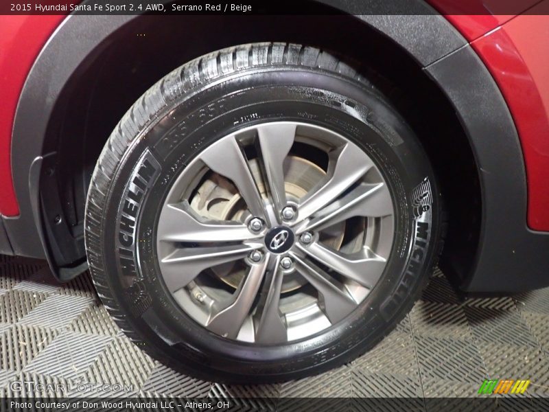 Serrano Red / Beige 2015 Hyundai Santa Fe Sport 2.4 AWD