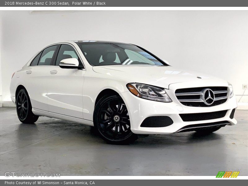 Polar White / Black 2018 Mercedes-Benz C 300 Sedan