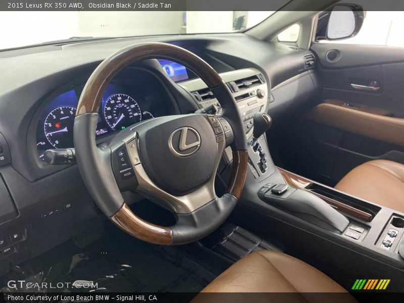 Obsidian Black / Saddle Tan 2015 Lexus RX 350 AWD